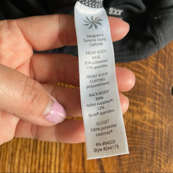 Athleta Gleam Faux Leather Front Leggings - Picture 7 of 8